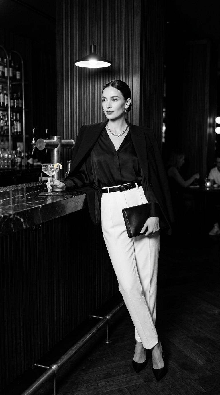 Classic refined date outfit — timeless elegant look