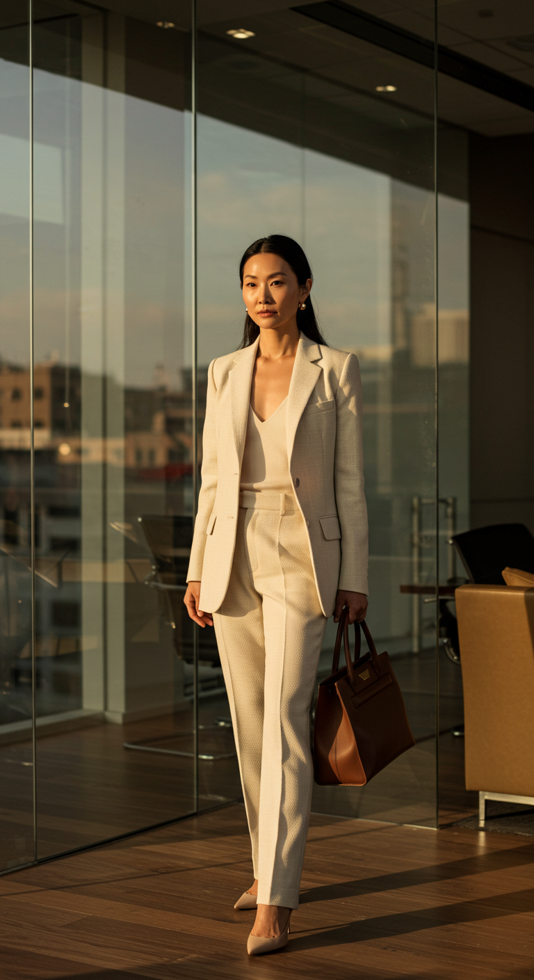 Modern work outfit — tailored office look